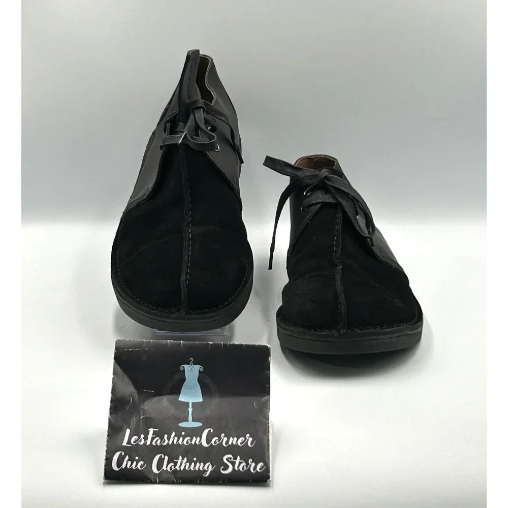 British Walkers Men's Black Suede Leather Kingston Desert Trek Boot Sz 11.5 3035 - Picture 2 of 16